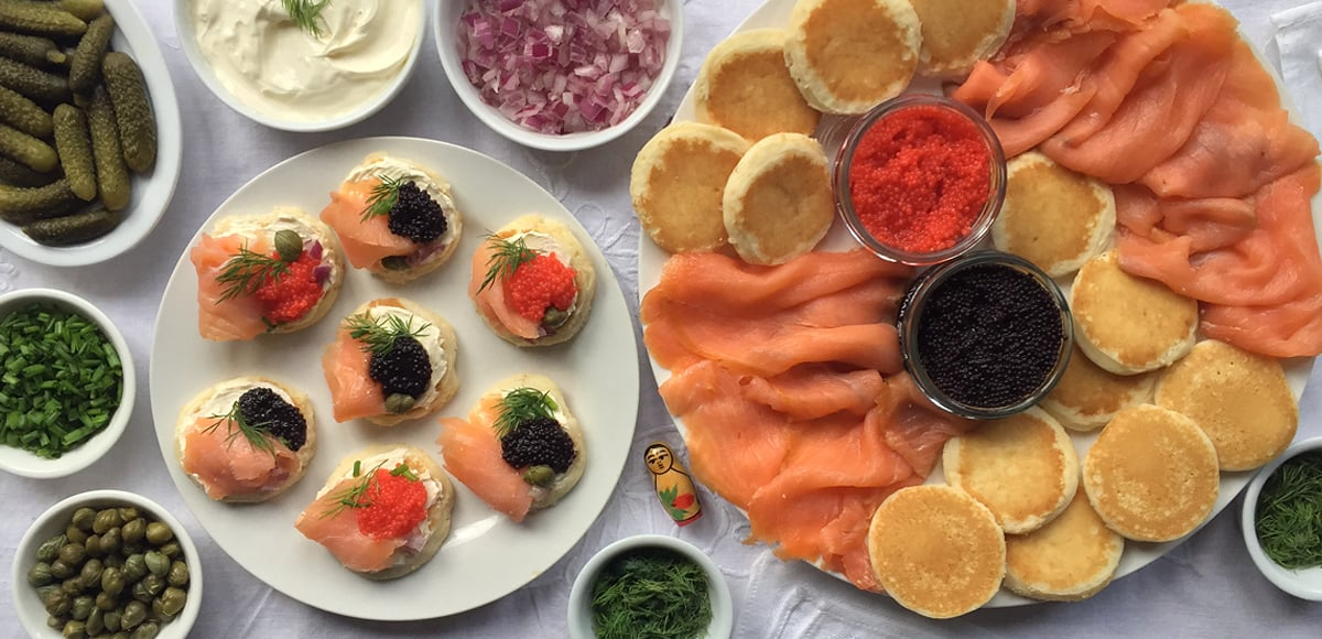Smoked Salmon Blinis